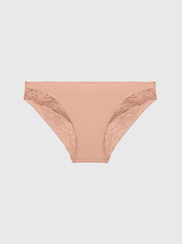 Calvin Klein USA Bikini - Ultra Soft Lace Womens Briefs Pink 0971864-KV